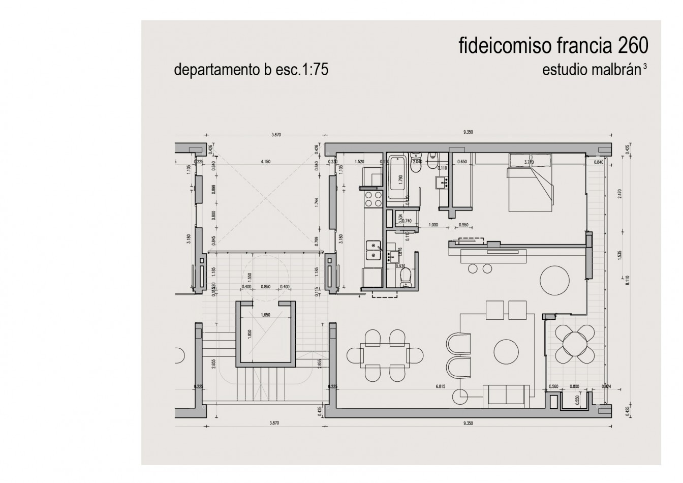 Alquiler Departamento de 2 ambientes con Cochera en San Isidro